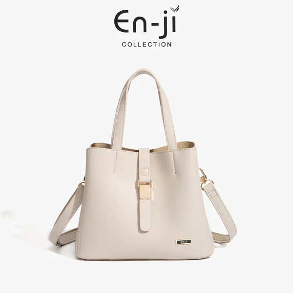 En-ji Jinami Handbag Cream